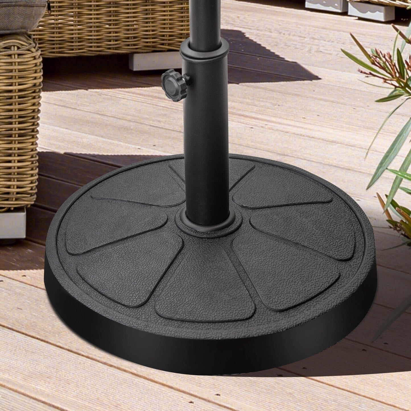 31LBS 18 Inch Round Outdoor Umbrella Base Kids Crystal