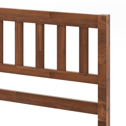 Twin/Full/Queen Size Wood Bed Frame with Headboard and Slat Support-Twin Size