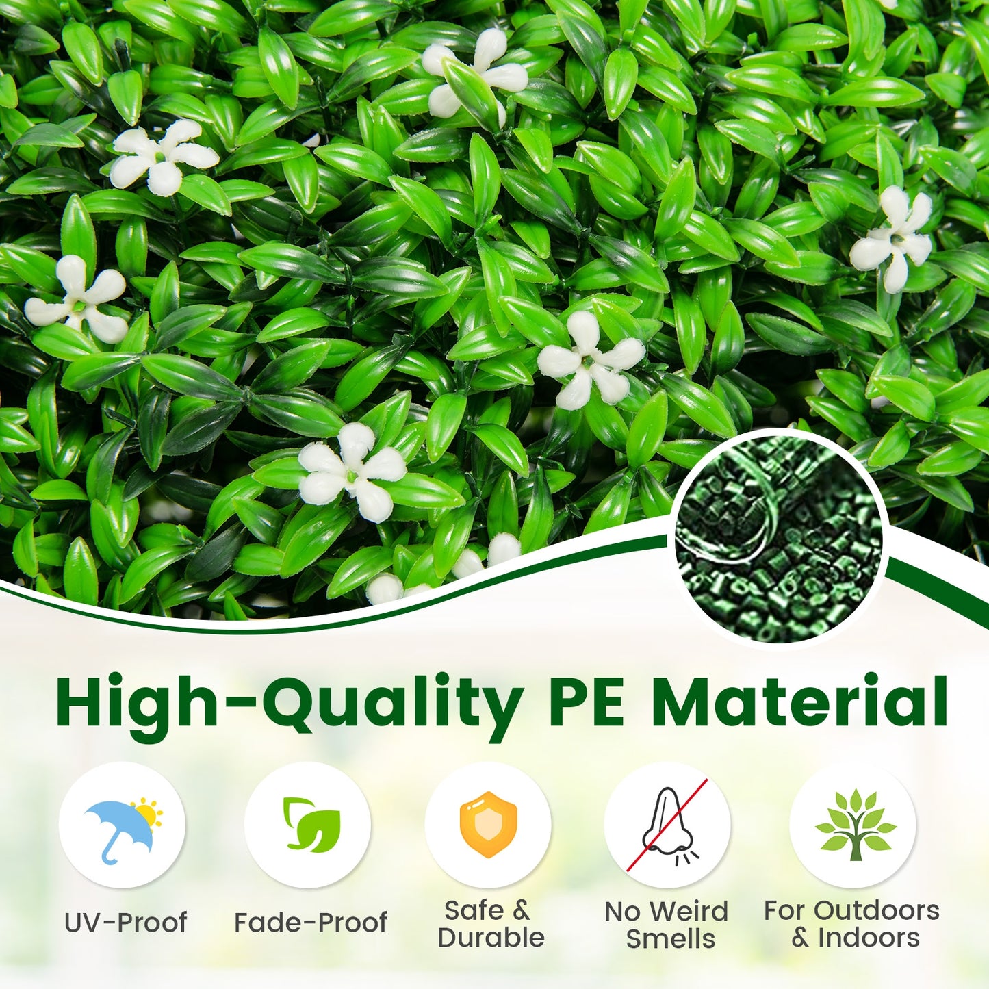 2 PCS Holly Artificial Topiary Balls 19.5 Inch Faux Boxwood Balls Kids Crystal