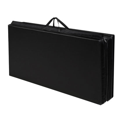 4' x 8' x 2 Inch Folding Panel Exercise Gymnastics Mat-Black