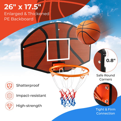 Indoor Outdoor Basketball Games with Large Shatter-proof Backboard