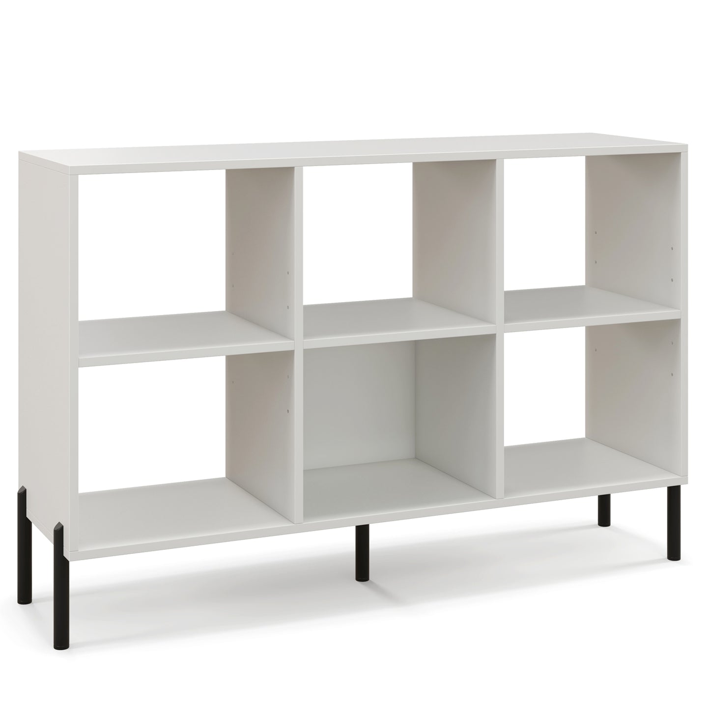Open-Back Bookshelf with Drawer for Study-White Kids Crystal