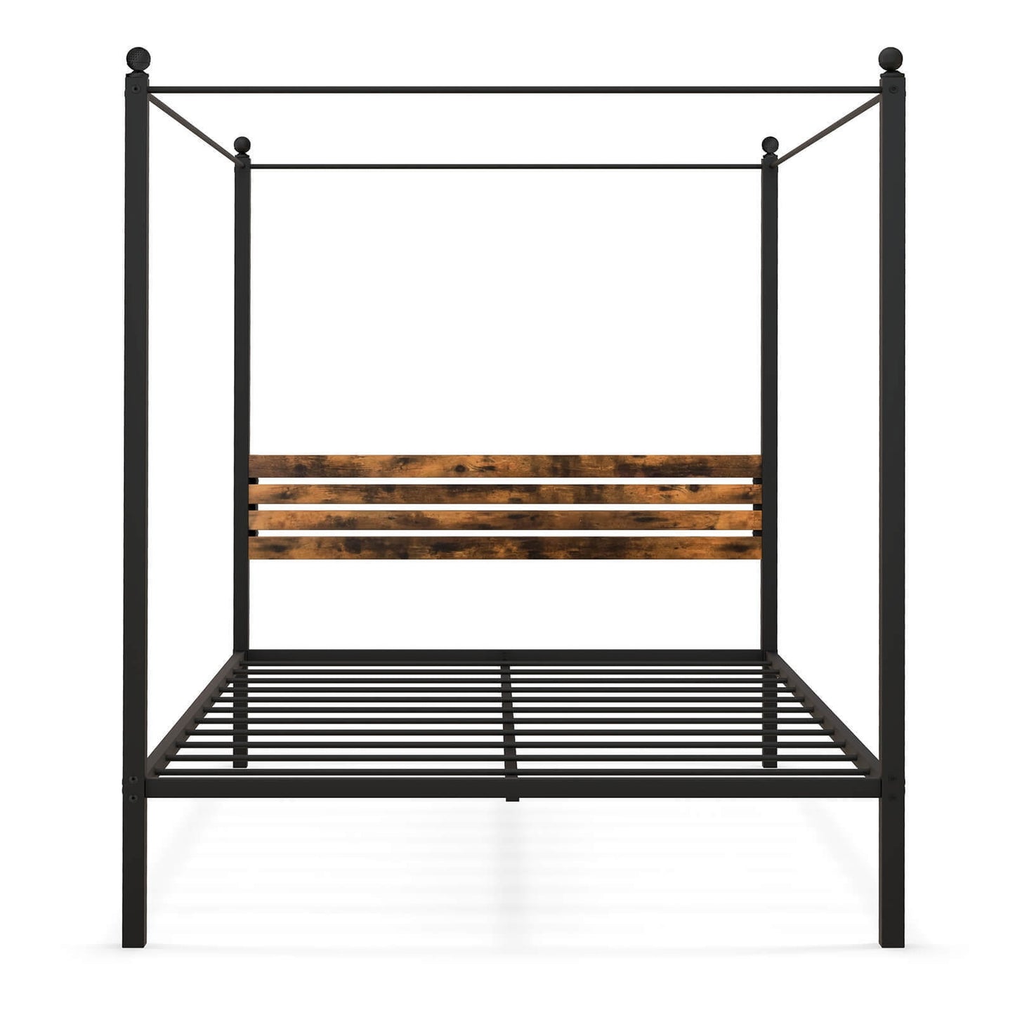 Queen Size Canopy Bed Frame with Under Bed Storage-Queen Size Kids Crystal