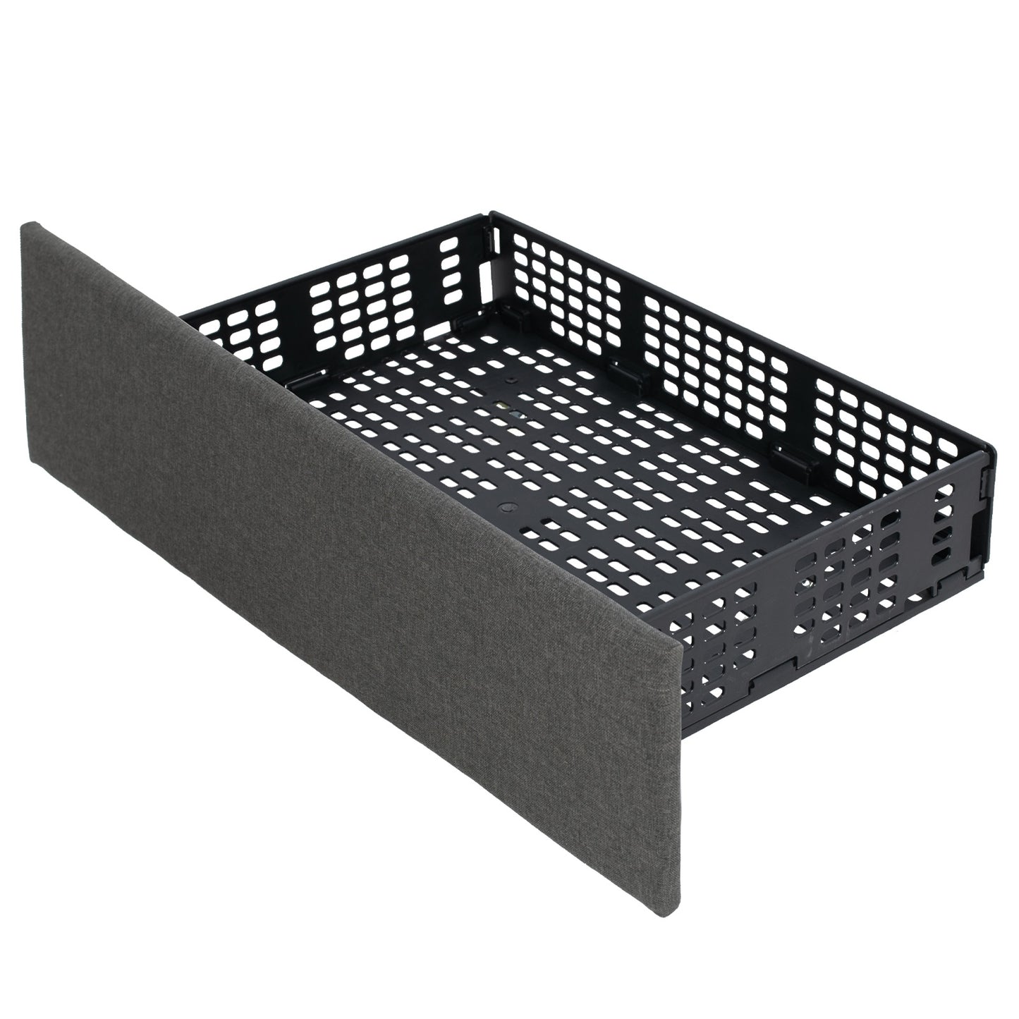 Upholstered LED Bed Frame with Headboard and 4 Drawers-Twin Size Kids Crystal