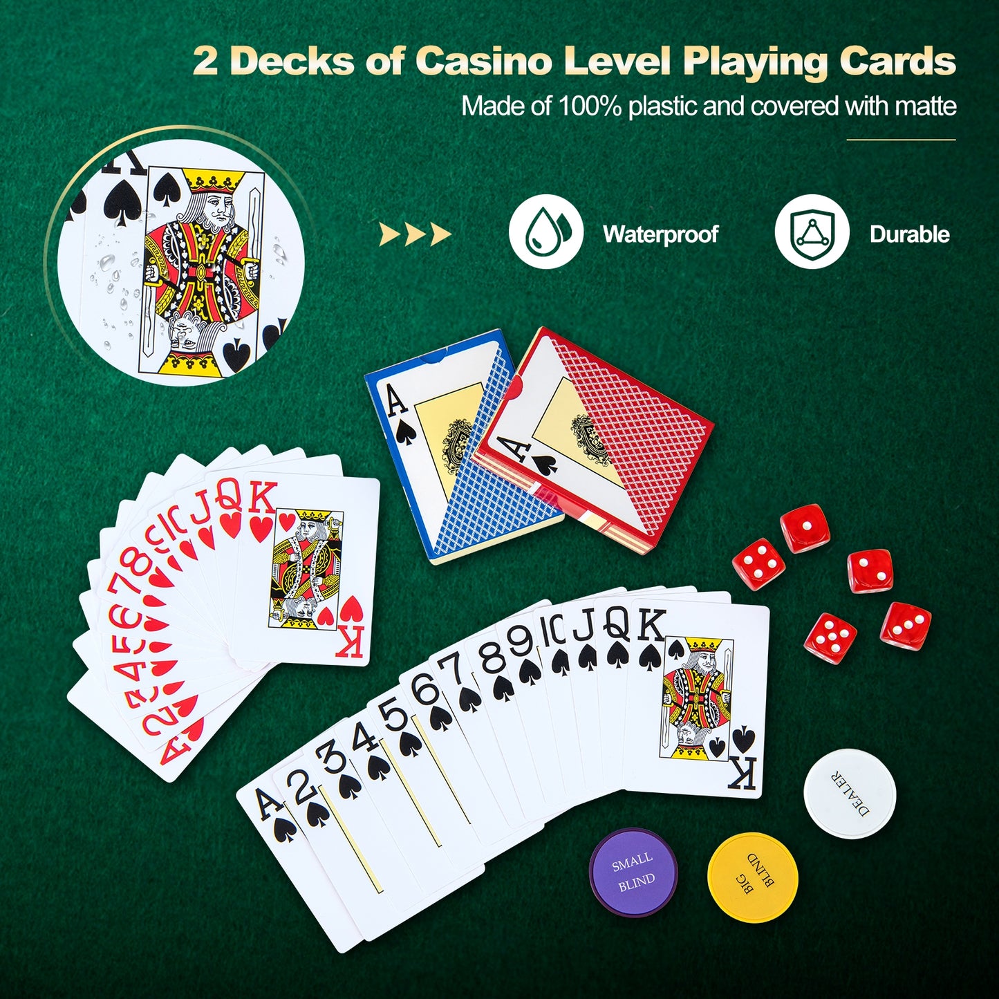 14 Gram Texas Holdem Poker Chip Set Kids Crystal