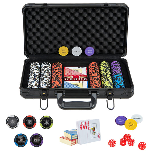 14 Gram Texas Holdem Poker Chip Set 300 Pieces Claytec Chips Kids Crystal