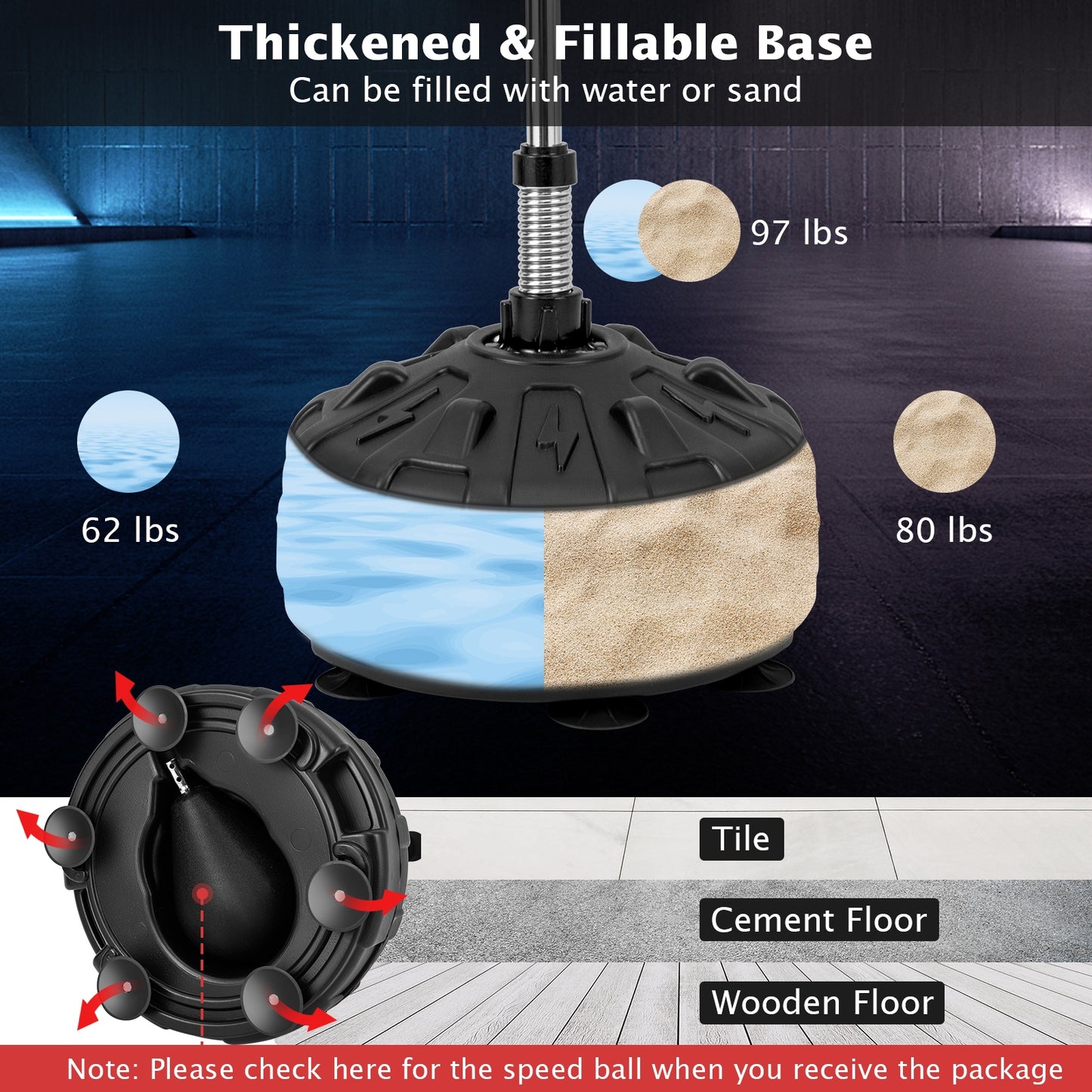 Freestanding Reflex Punching Bag for Adults Kids Crystal