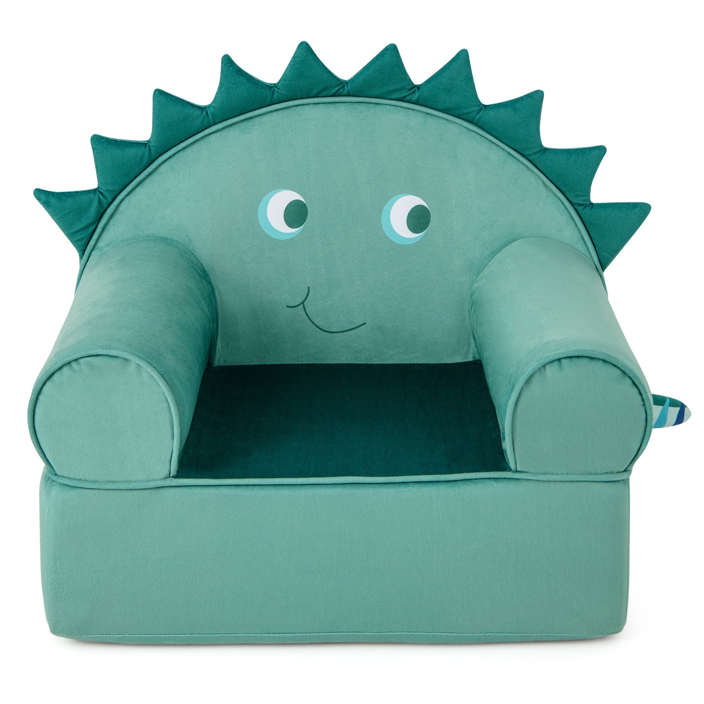 Original Kids Sofa with Armrest and Thick Cushion-Green