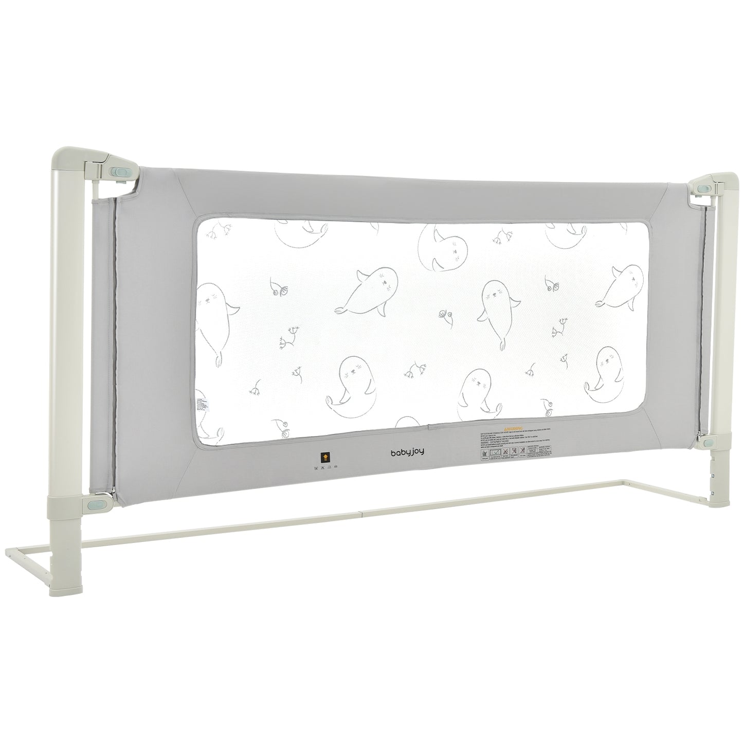 Bed Rail Guard for Toddlers Kid with Adjustable Height and Safety Lock-79 inch Kids Crystal