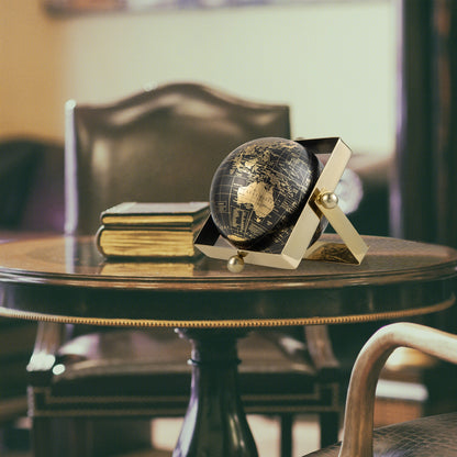 Geographic 6/ 8/ 10 Inch World Globe with Clear Printing and Square Frame-S
