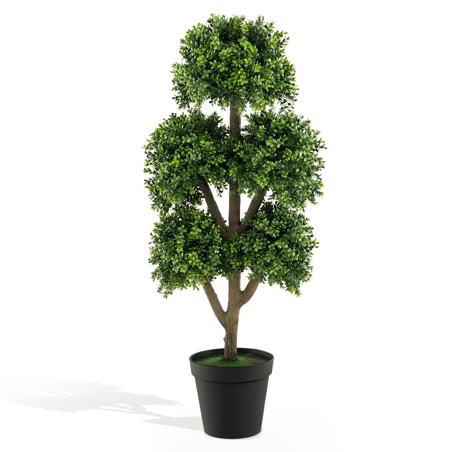45 Inch Artificial Boxwood Topiary Ball Tree Kids Crystal