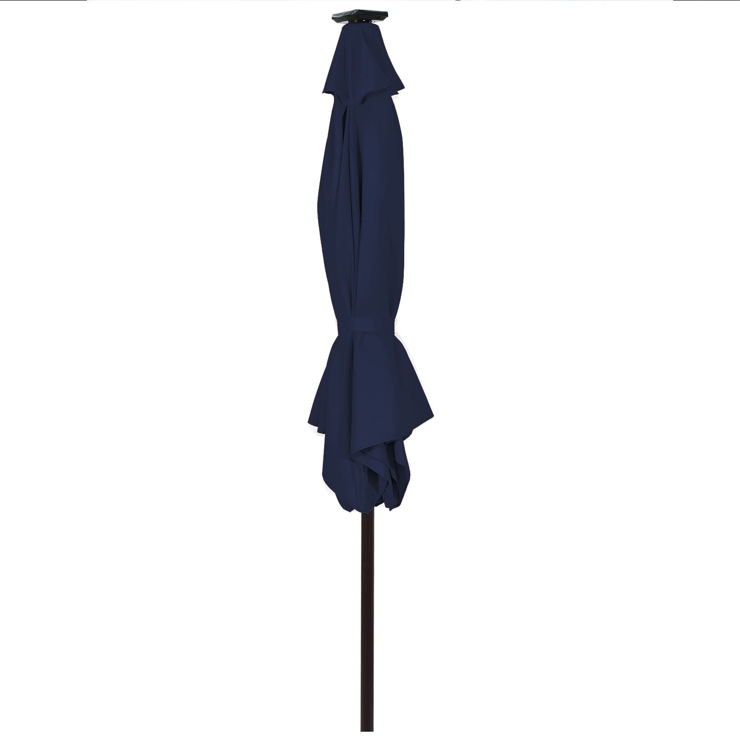 10 Feet Outdoor Patio umbrella with Bright Solar LED Lights-Dark Blue Kids Crystal