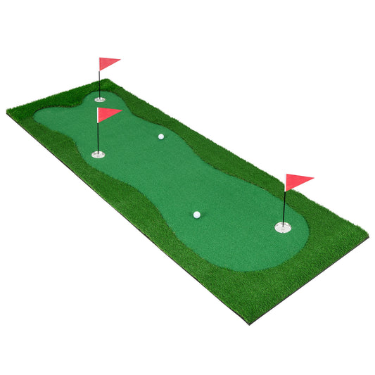Golf Putting Green with Realistic Artificial Grass Turf-S Kids Crystal