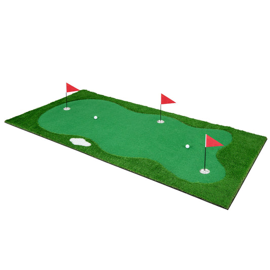 Golf Putting Green with Realistic Artificial Grass Turf-L Kids Crystal