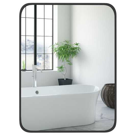 24 x 32 Inch Minimalist Wall Mounted Rectangle Mirror Kids Crystal