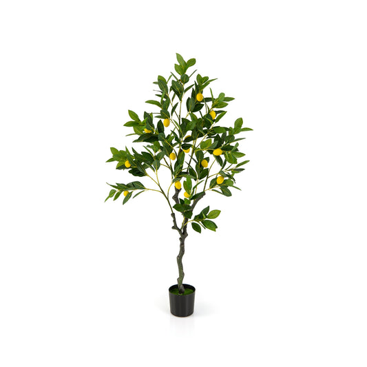 Artificial Lemon Tree 2.6/4/5.2 Feet Tall Fake Lemon Plant wuth Lemon Fruits-4 ft Kids Crystal