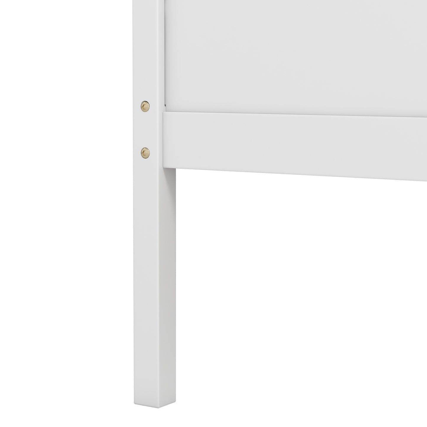 Twin House Bed with 2 Storage Drawers and Roof & Fence Rails-White Kids Crystal