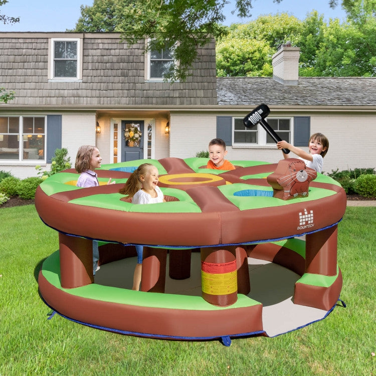 Inflatable Human Whack a Mole for Kids with 480W Blower for Yard Kids Crystal