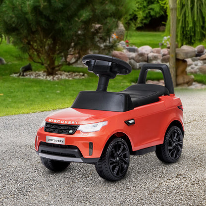 2 in 1 6V Land Rover Licensed Electric Car for Kids, Sliding Car with Music Horn Headlights, for 18-60 Months Red