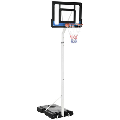 Adjustable Basketball Hoop Stand Sturdy Backboard Weighted Base Portable on Wheels