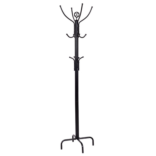 Metal Coat Rack with 12 Hooks Kids Crystal