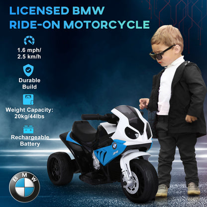 BMW Licensed 6V Kids Motorcycle with Headlight, Music, Gift for Boys & Girls -Blue