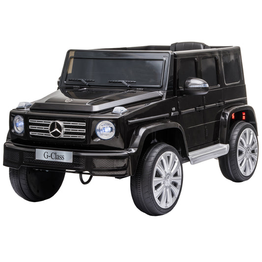12V Battery-Powered Kids Ride On Mercedes Benz G500 Car with Parental Remote Control Music Lights MP3 Kids Crystal