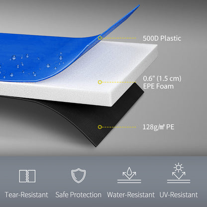 12FT Trampoline Spring Cover, Trampoline Pad Replacement, Waterproof and Tear-Resistant Multi-Colored
