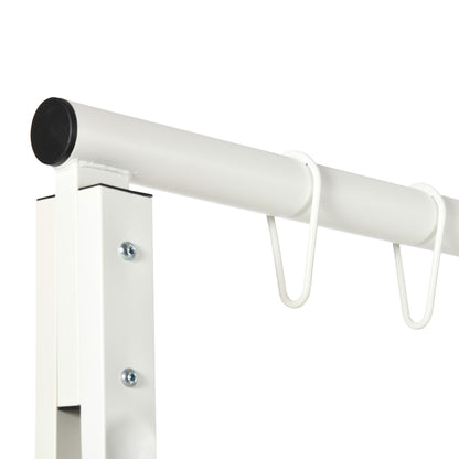 Metal Swing Stand Swing Frame, Hanging Chair Stand Only, 528 LBS Weight Capacity, for Backyard, Patio, Lawn, White