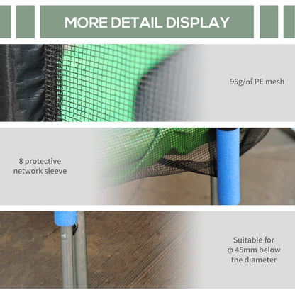 14' Trampoline Safety Enclosure Net Round Bounce Fence Replacement No Poles