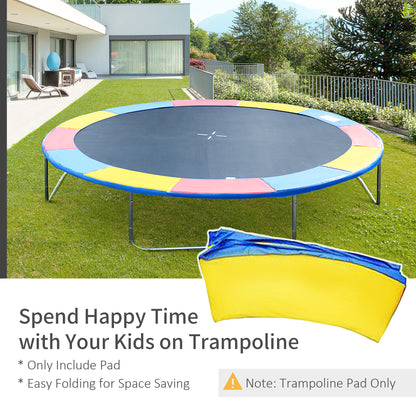 Round Trampoline Pad 14 FT Outdoor Bounce Jump Safety Frame Exercise