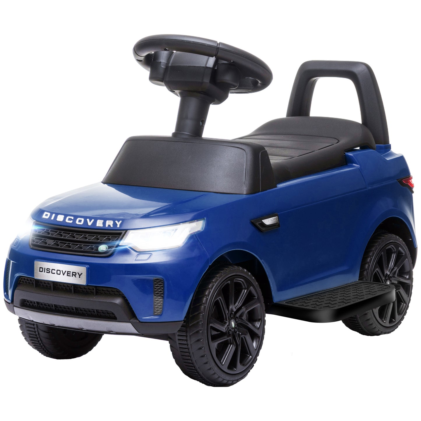 2 in 1 6V Land Rover Licensed Electric Car for Kids, Sliding Car with Music Horn Headlights, for 18-60 Months Blue Kids Crystal