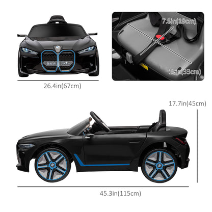 12V Kids Ride-On Car: Remote Control, 3.1MPH, Portable Battery, Black