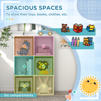 Toy Storage Organizer with 3 Nonwoven-Fabric Drawers for Childrens Room Playroom Hallway White