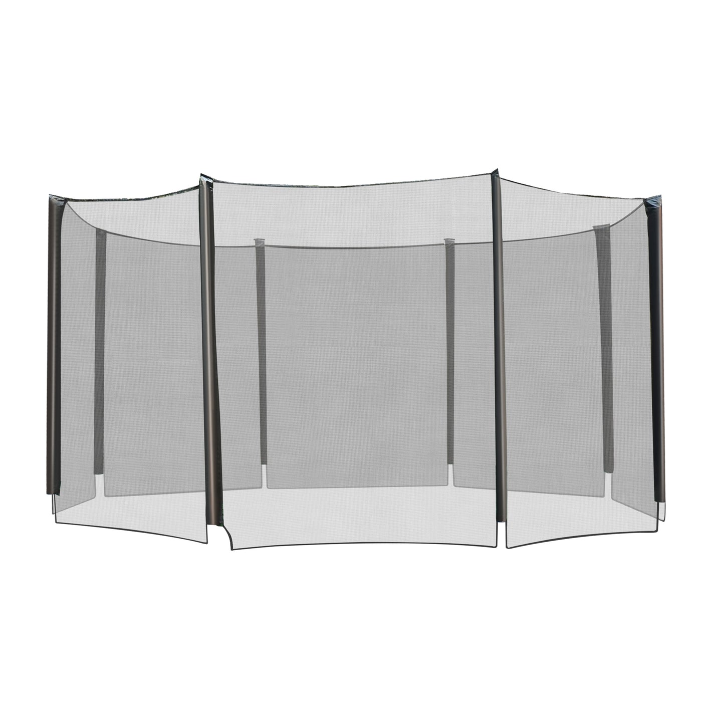 14' Trampoline Safety Enclosure Net Round Bounce Fence Replacement No Poles Kids Crystal