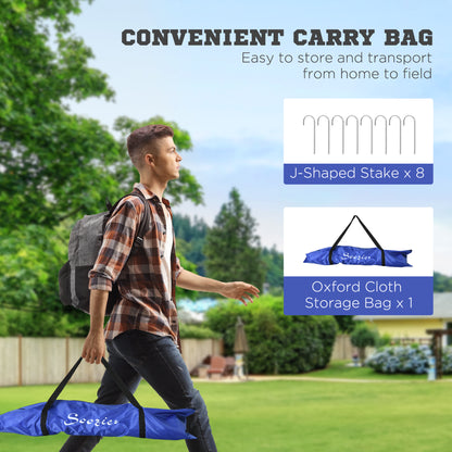 Set of 2 Soccer Nets for Backyard, Portable Soccer Goal for Practice with Carry Bag