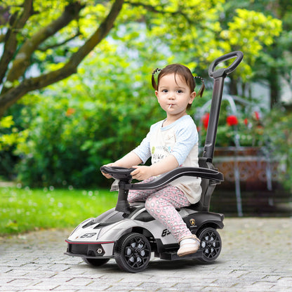 Essenza SCV12 Toddler's Delight: Licensed 2-in-1 Ride-On Push Car with Horn, Engine Sound, Steering Wheel